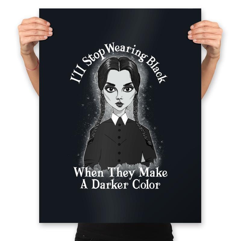 Do You Always Wear Black? - Prints Posters RIPT Apparel 18x24 / Black