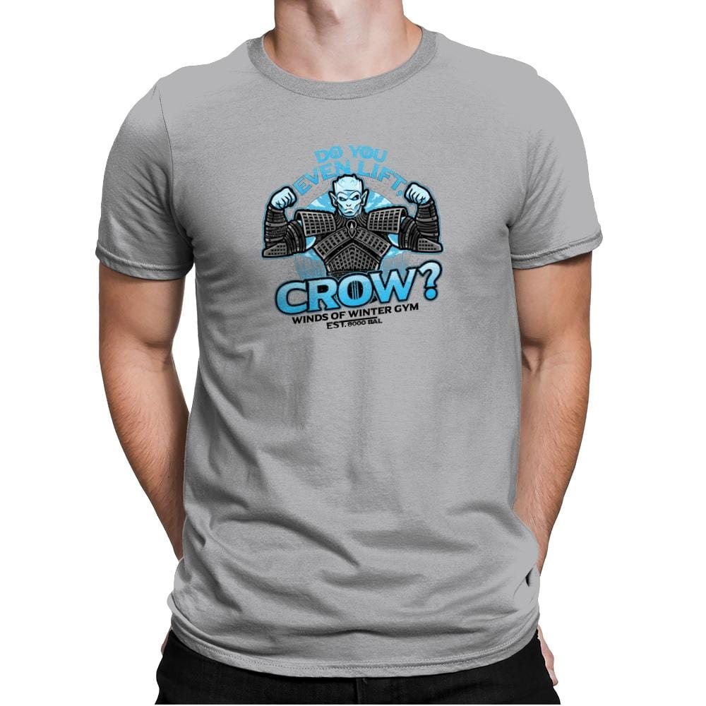 Do You Even Lift, Crow? Exclusive - Mens Premium T-Shirts RIPT Apparel Small / Heather Grey