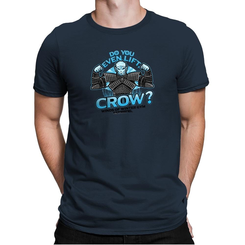 Do You Even Lift, Crow? Exclusive - Mens Premium T-Shirts RIPT Apparel Small / Indigo