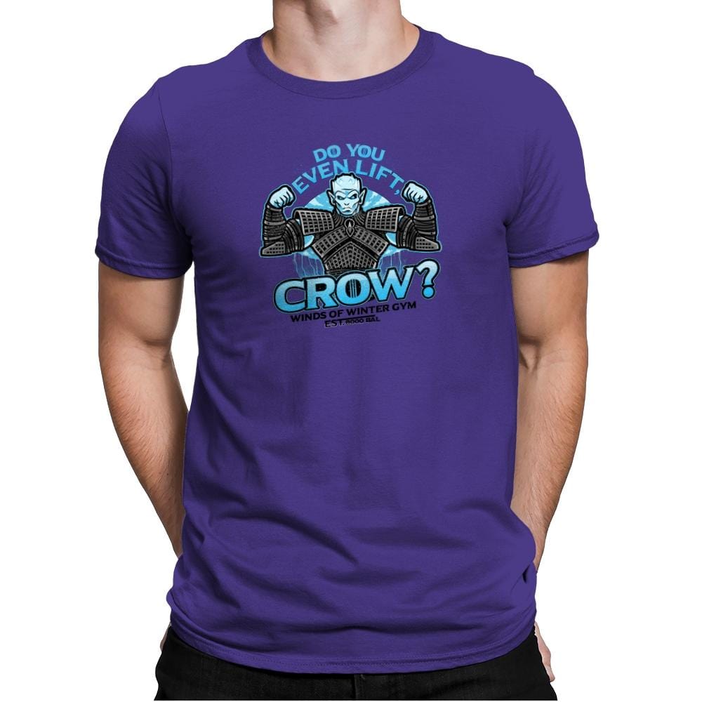 Do You Even Lift, Crow? Exclusive - Mens Premium T-Shirts RIPT Apparel Small / Purple Rush