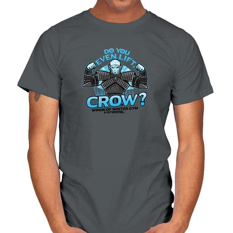Do You Even Lift, Crow? Exclusive - Mens T-Shirts RIPT Apparel Small / Charcoal