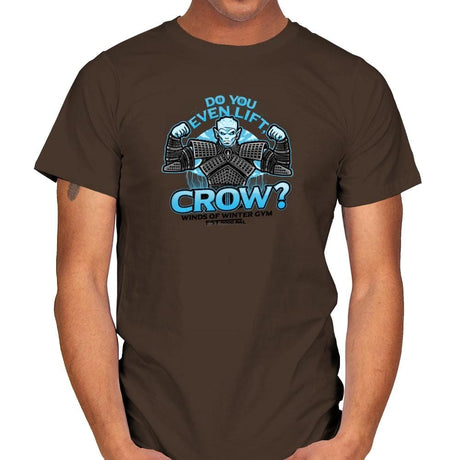 Do You Even Lift, Crow? Exclusive - Mens T-Shirts RIPT Apparel Small / Dark Chocolate