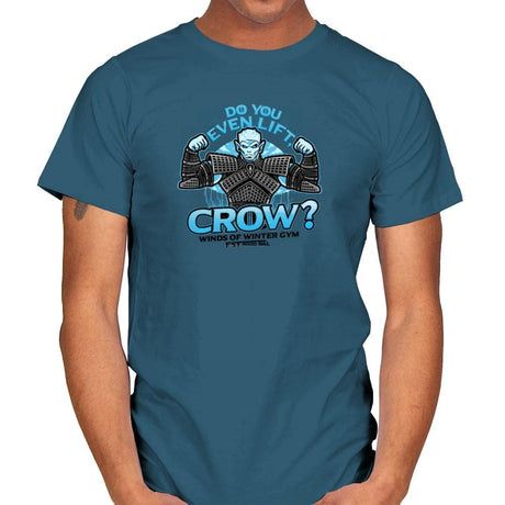Do You Even Lift, Crow? Exclusive - Mens T-Shirts RIPT Apparel Small / Indigo Blue