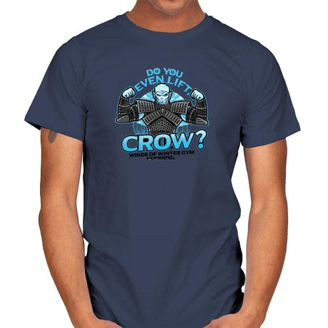Do You Even Lift, Crow? Exclusive - Mens T-Shirts RIPT Apparel Small / Navy