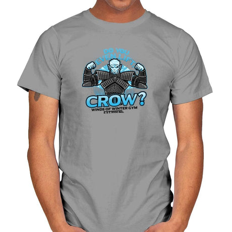 Do You Even Lift, Crow? Exclusive - Mens T-Shirts RIPT Apparel Small / Sport Grey