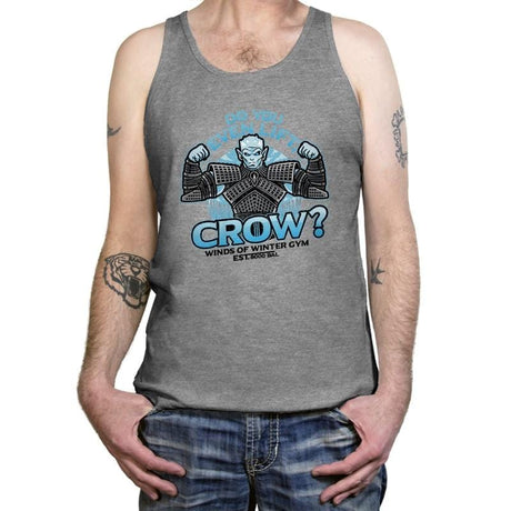 Do You Even Lift, Crow? Exclusive - Tanktop Tanktop RIPT Apparel X-Small / Athletic Heather