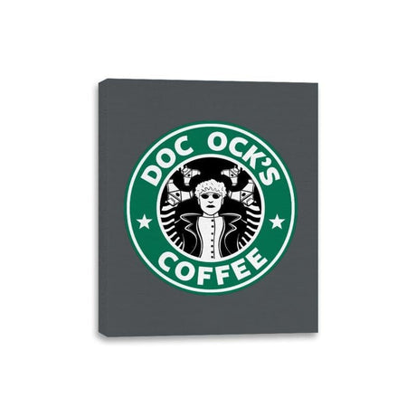 Doc Ock's Coffee - Canvas Wraps Canvas Wraps RIPT Apparel 8x10 / Charcoal
