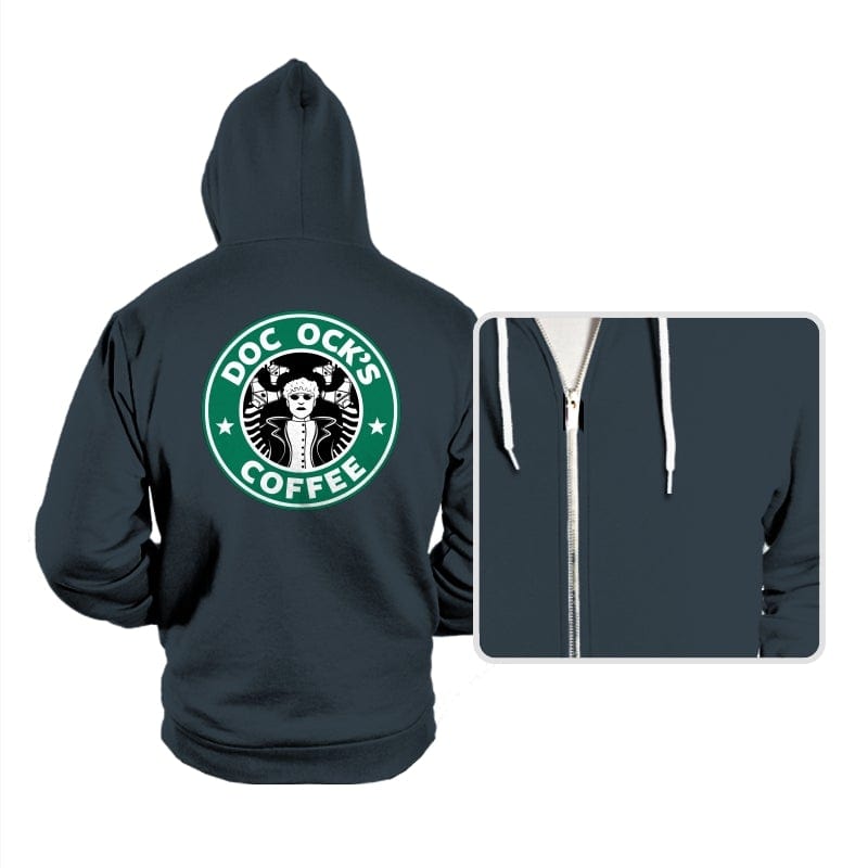 Doc Ock's Coffee - Hoodies Hoodies RIPT Apparel Small / Dark Gray