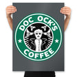 Doc Ock's Coffee - Prints Posters RIPT Apparel 18x24 / Charcoal