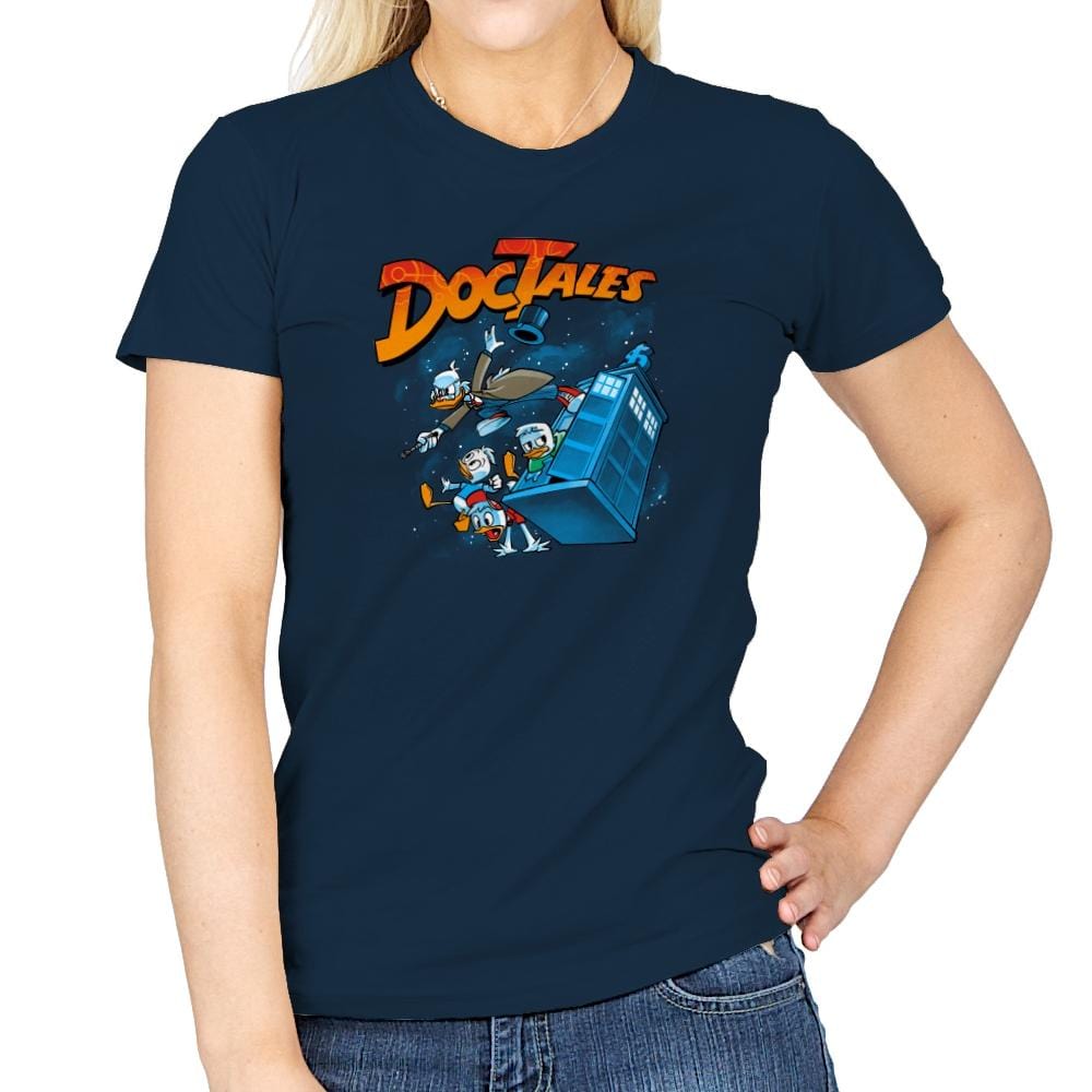DocTales Exclusive - Womens T-Shirts RIPT Apparel Small / Navy