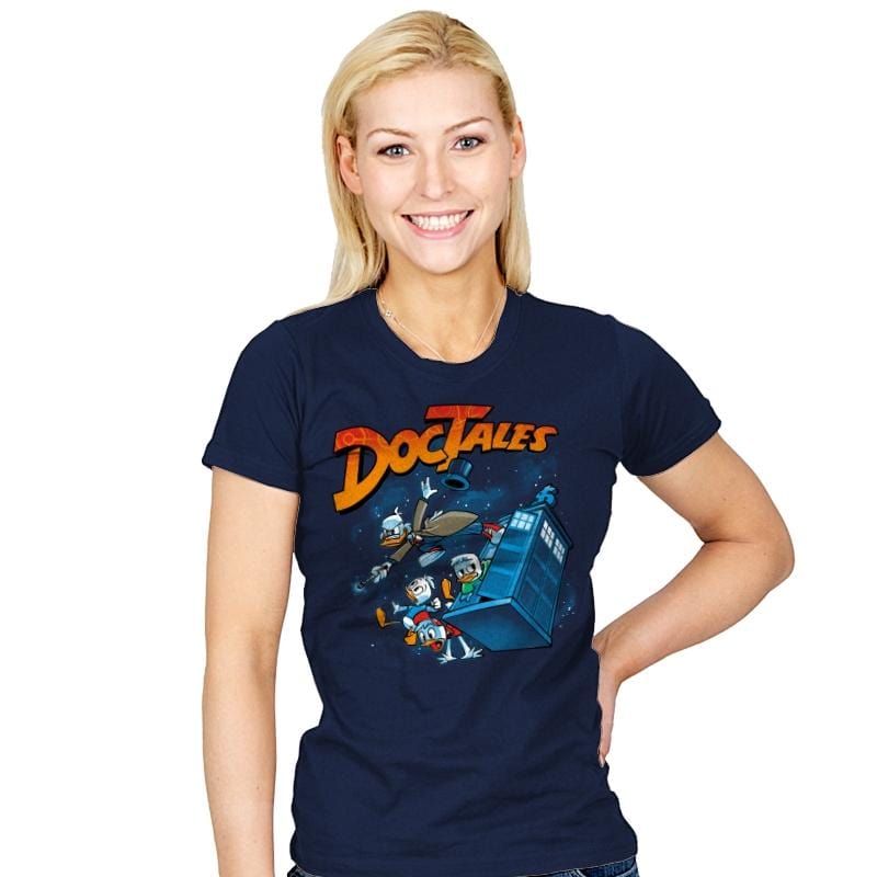 DocTales Reprint - Womens T-Shirts RIPT Apparel Small / Navy