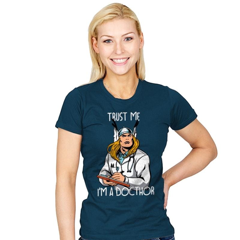 Docthor - Womens T-Shirts RIPT Apparel Small / Indigo
