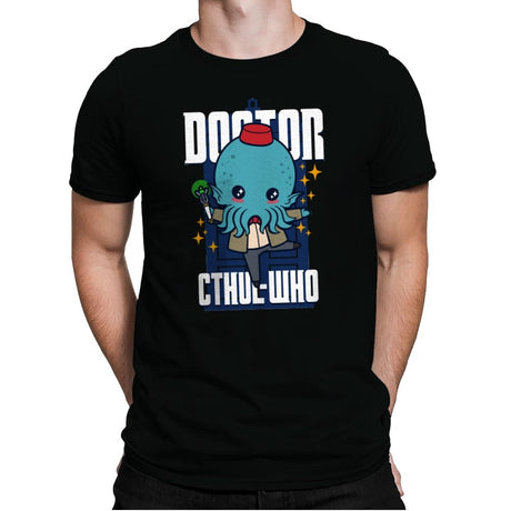 Doctor Cthul-Who - Mens Premium T-Shirts RIPT Apparel Small / Black