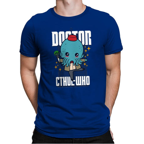 Doctor Cthul-Who - Mens Premium T-Shirts RIPT Apparel Small / Royal