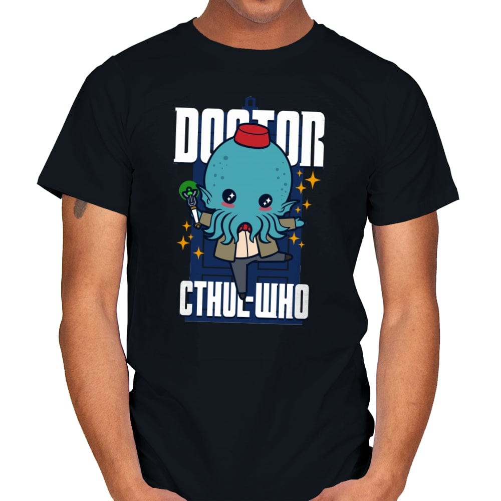 Doctor Cthul-Who - Mens T-Shirts RIPT Apparel Small / Black