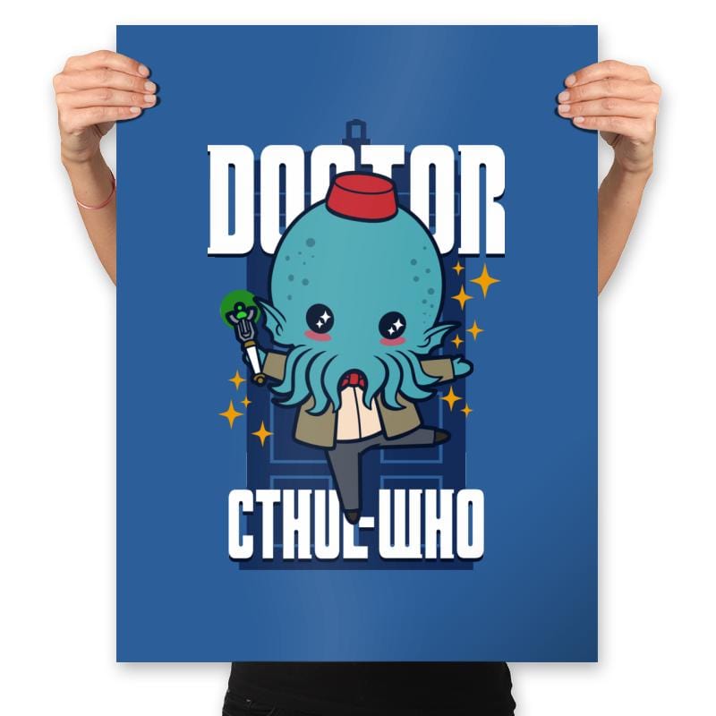 Doctor Cthul-Who - Prints Posters RIPT Apparel 18x24 / Royal