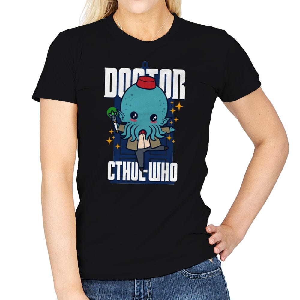 Doctor Cthul-Who - Womens T-Shirts RIPT Apparel Small / Black