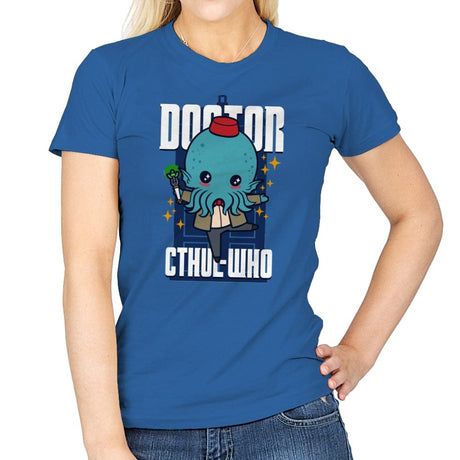 Doctor Cthul-Who - Womens T-Shirts RIPT Apparel Small / Royal