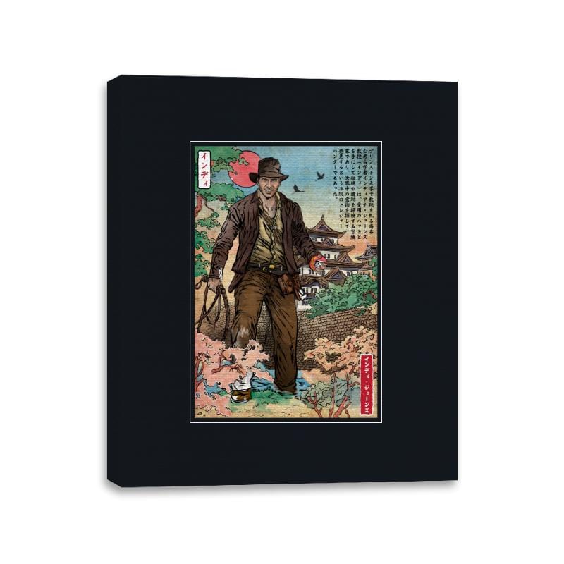 Doctor Jones in Japan - Canvas Wraps Canvas Wraps RIPT Apparel 11x14 / Black