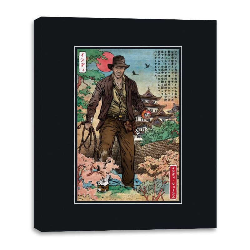 Doctor Jones in Japan - Canvas Wraps Canvas Wraps RIPT Apparel 16x20 / Black