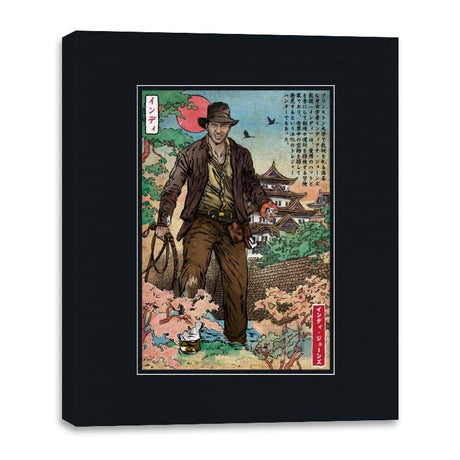 Doctor Jones in Japan - Canvas Wraps Canvas Wraps RIPT Apparel 16x20 / Black