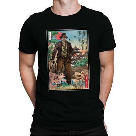 Doctor Jones in Japan - Mens Premium T-Shirts RIPT Apparel Small / Black