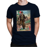 Doctor Jones in Japan - Mens Premium T-Shirts RIPT Apparel Small / Midnight Navy