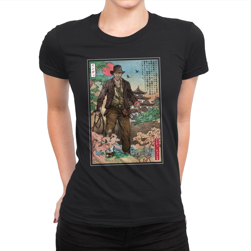 Doctor Jones in Japan - Womens Premium T-Shirts RIPT Apparel Small / Black