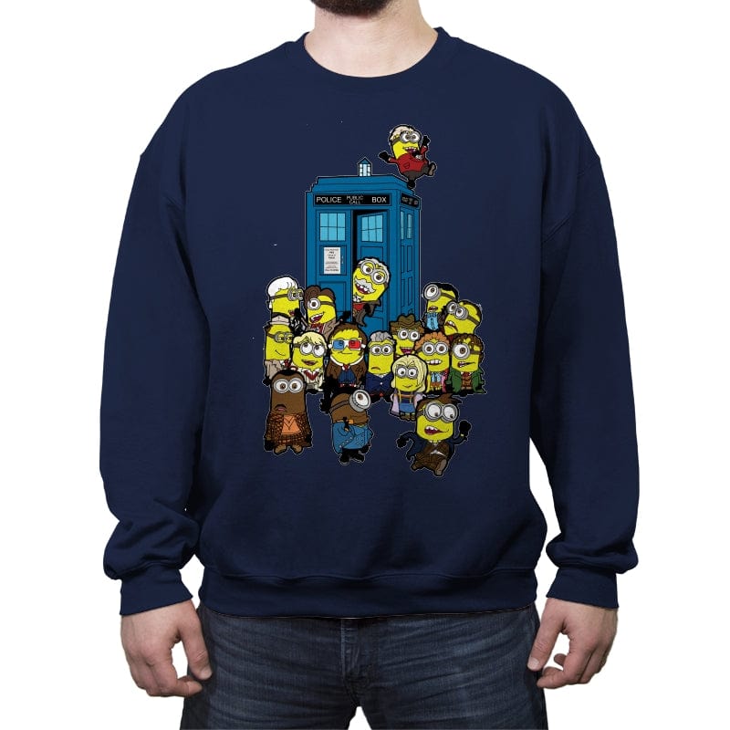 Doctor Minion - Crew Neck Sweatshirt Crew Neck Sweatshirt RIPT Apparel Small / Navy