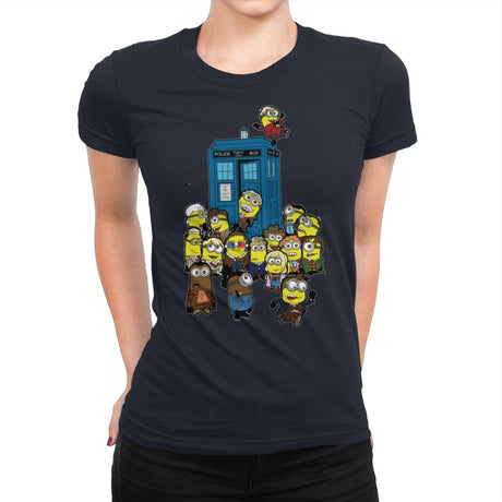 Doctor Minion - Womens Premium T-Shirts RIPT Apparel Small / Midnight Navy