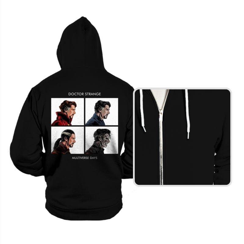 Doctor of Multiverse Days - Hoodies Hoodies RIPT Apparel Small / Black