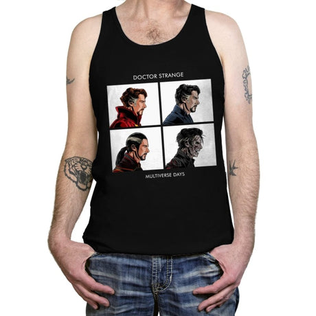 Doctor of Multiverse Days - Tanktop Tanktop RIPT Apparel X-Small / Black