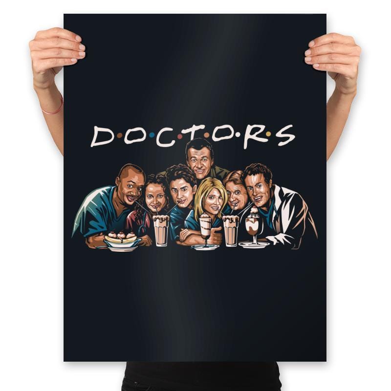 Doctors - Prints Posters RIPT Apparel 18x24 / Black