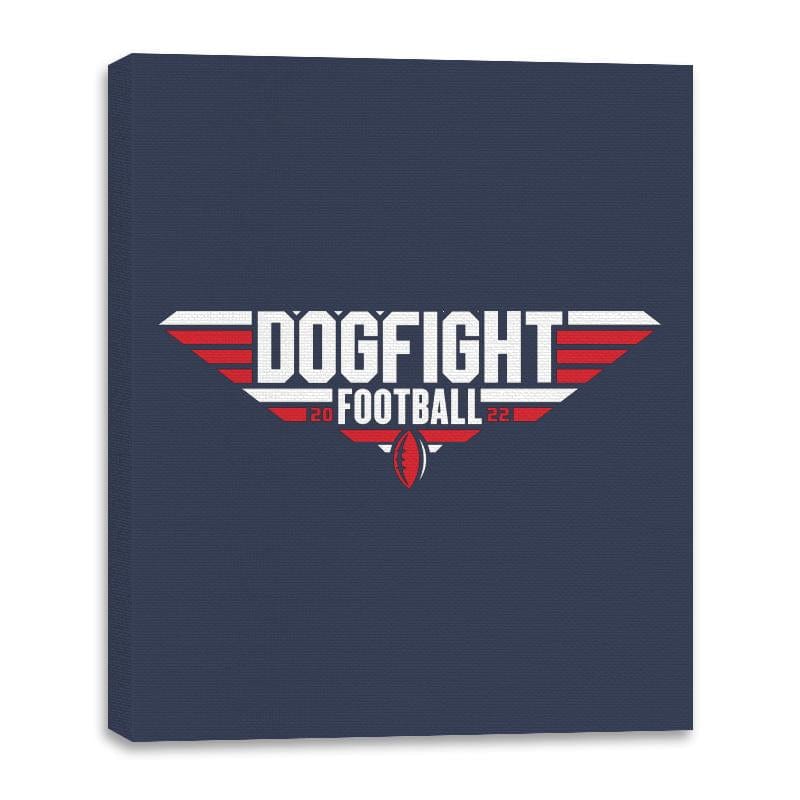 Dogfight Football - Canvas Wraps Canvas Wraps RIPT Apparel 16x20 / Navy