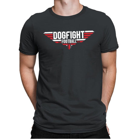 Dogfight Football - Mens Premium T-Shirts RIPT Apparel Small / Heavy Metal