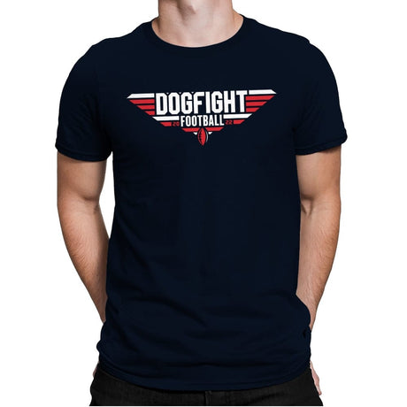 Dogfight Football - Mens Premium T-Shirts RIPT Apparel Small / Midnight Navy