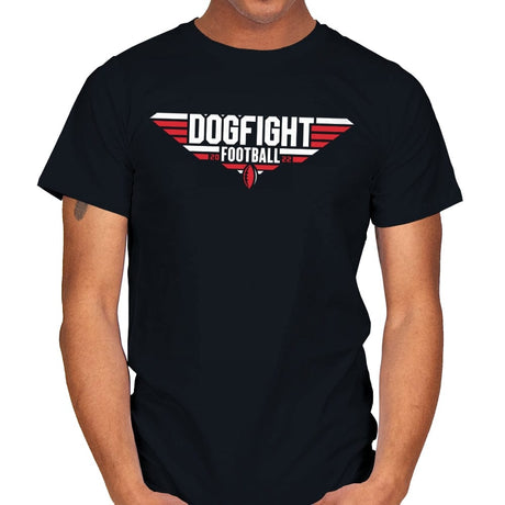 Dogfight Football - Mens T-Shirts RIPT Apparel Small / Black