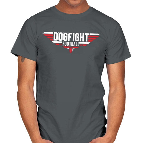 Dogfight Football - Mens T-Shirts RIPT Apparel Small / Charcoal