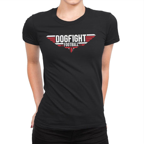Dogfight Football - Womens Premium T-Shirts RIPT Apparel Small / Black
