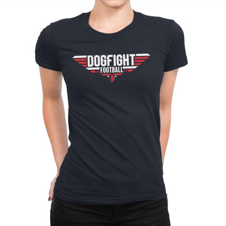 Dogfight Football - Womens Premium T-Shirts RIPT Apparel Small / Midnight Navy
