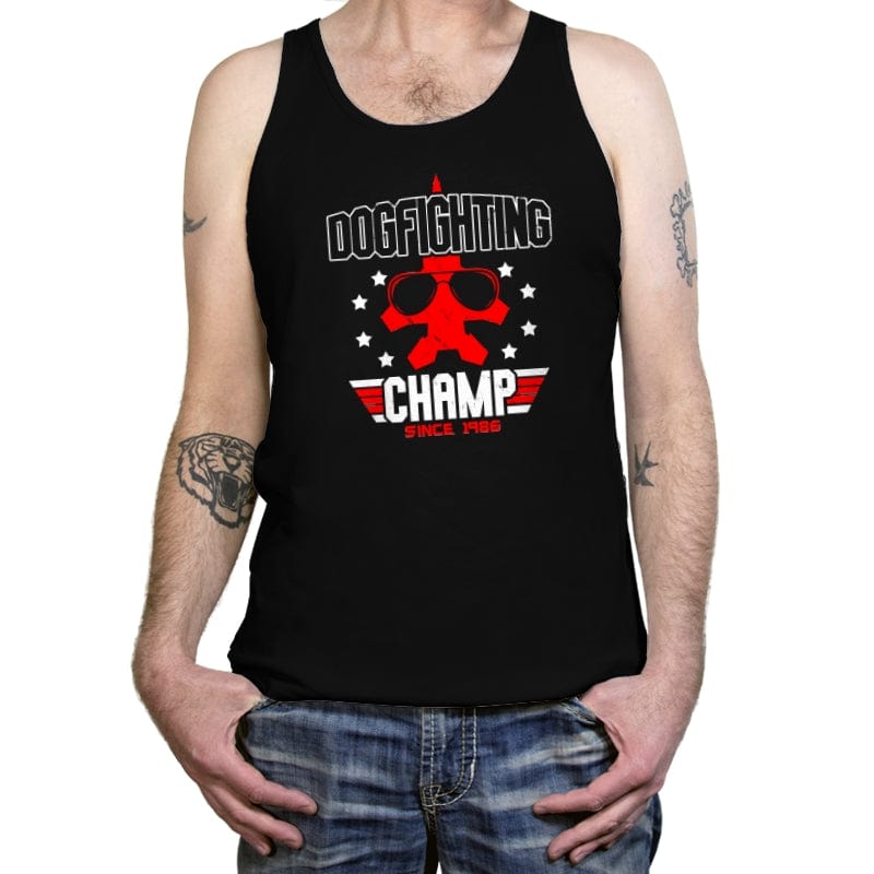 Dogfighting Champ - Tanktop Tanktop RIPT Apparel X-Small / Black