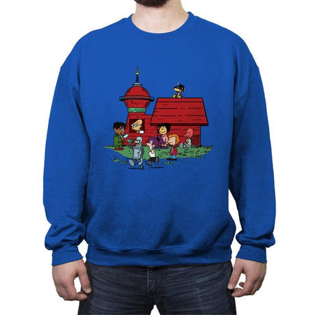 Doghouse Express - Crew Neck Sweatshirt Crew Neck Sweatshirt RIPT Apparel Small / Royal
