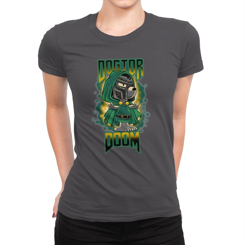 Dogtor Doom - Womens Premium T-Shirts RIPT Apparel Small / Heavy Metal
