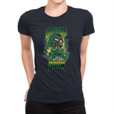 Dogtor Doom - Womens Premium T-Shirts RIPT Apparel Small / Midnight Navy