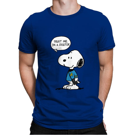 Dogtor Leonard McSnoop - Mens Premium T-Shirts RIPT Apparel Small / Royal