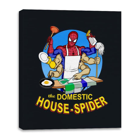 Domestic Spider - Canvas Wraps Canvas Wraps RIPT Apparel 16x20 / Black