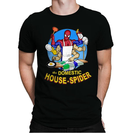 Domestic Spider - Mens Premium T-Shirts RIPT Apparel Small / Black