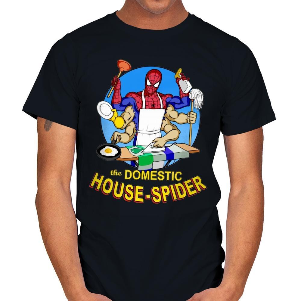 Domestic Spider - Mens T-Shirts RIPT Apparel Small / Black