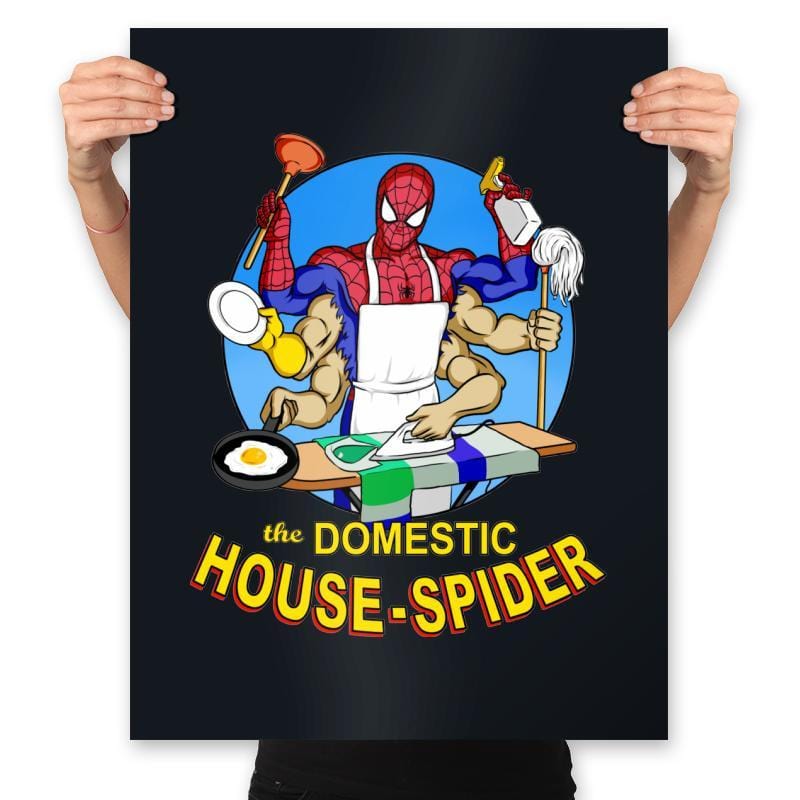 Domestic Spider - Prints Posters RIPT Apparel 18x24 / Black
