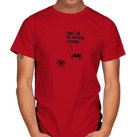 Don't be an Ashole, Stephen - Mens T-Shirts RIPT Apparel Small / Red